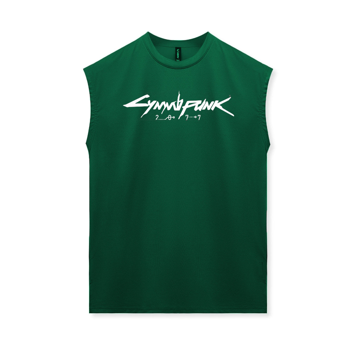 Cotton Dry-Fit Gym Fitness Sleeveless T-Shirt with Print DesignMen's Tank Top for Gaming Accessories